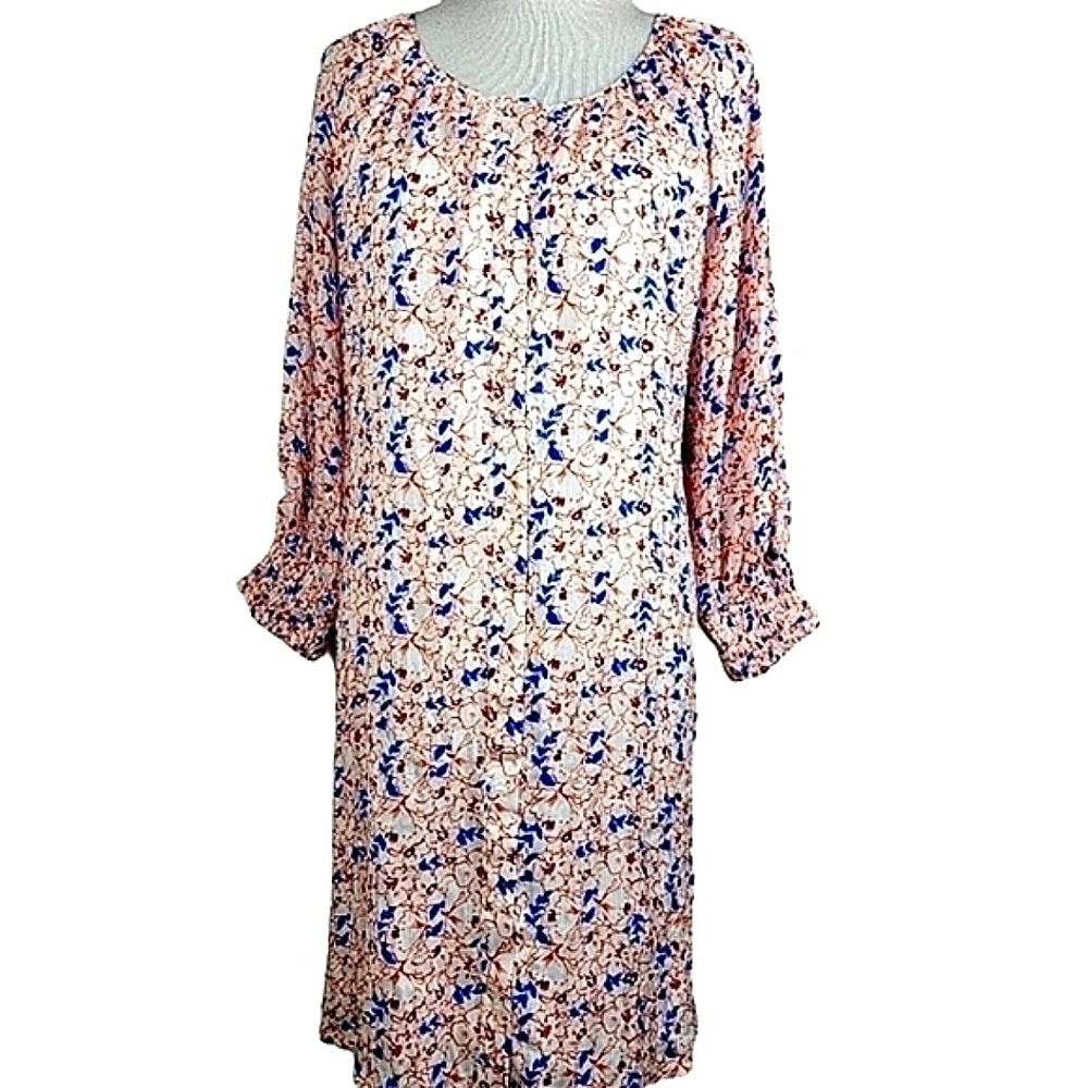 PLUS‎ SIZE XL COLLECTIVE CONCEPTS FLORAL DRESS NWT FALL WINTER SPRING